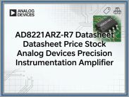 AD8221ARZ R7 Datasheet Price Stock Analog Devices Precision Instrumentation Amplifier