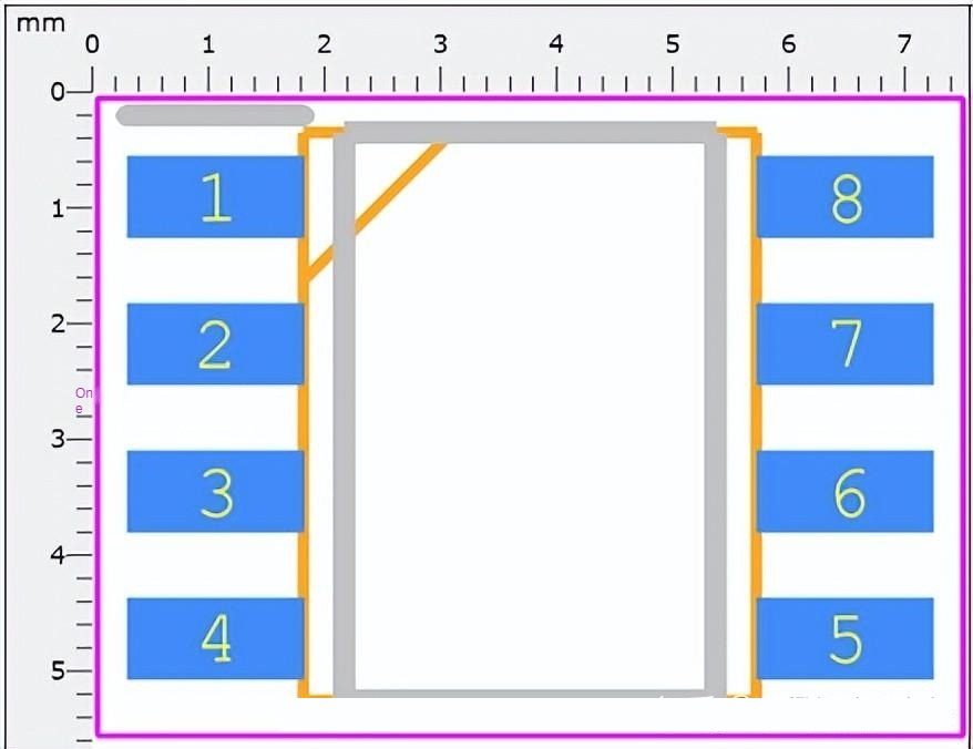 LM358 package size drawing