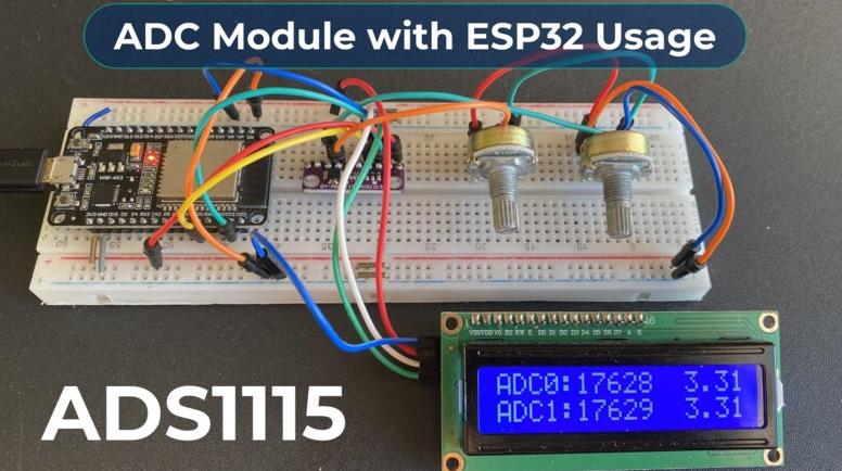 How to use ADS1115 16 bit ADC module with ESP32