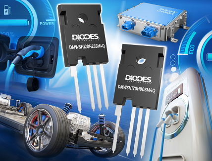 Diodes Incorporated introduces two automotive qualified SiC MOSFETs.