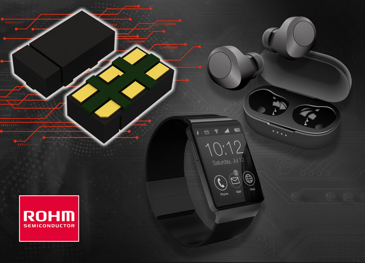 ROHM has developed a small proximity sensor for wearable devices.