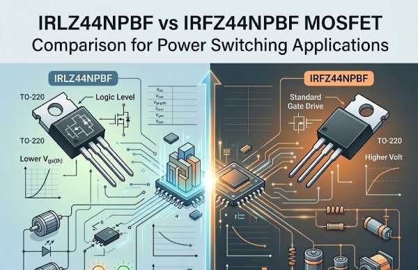 IRLZ44NPBF vs IRFZ44NPBF MOSFET Comparison for Power Switching Applications
