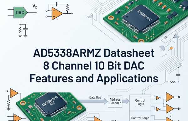 AD5338ARMZ Datasheet 8 Channel 10 Bit DAC Features and Applications
