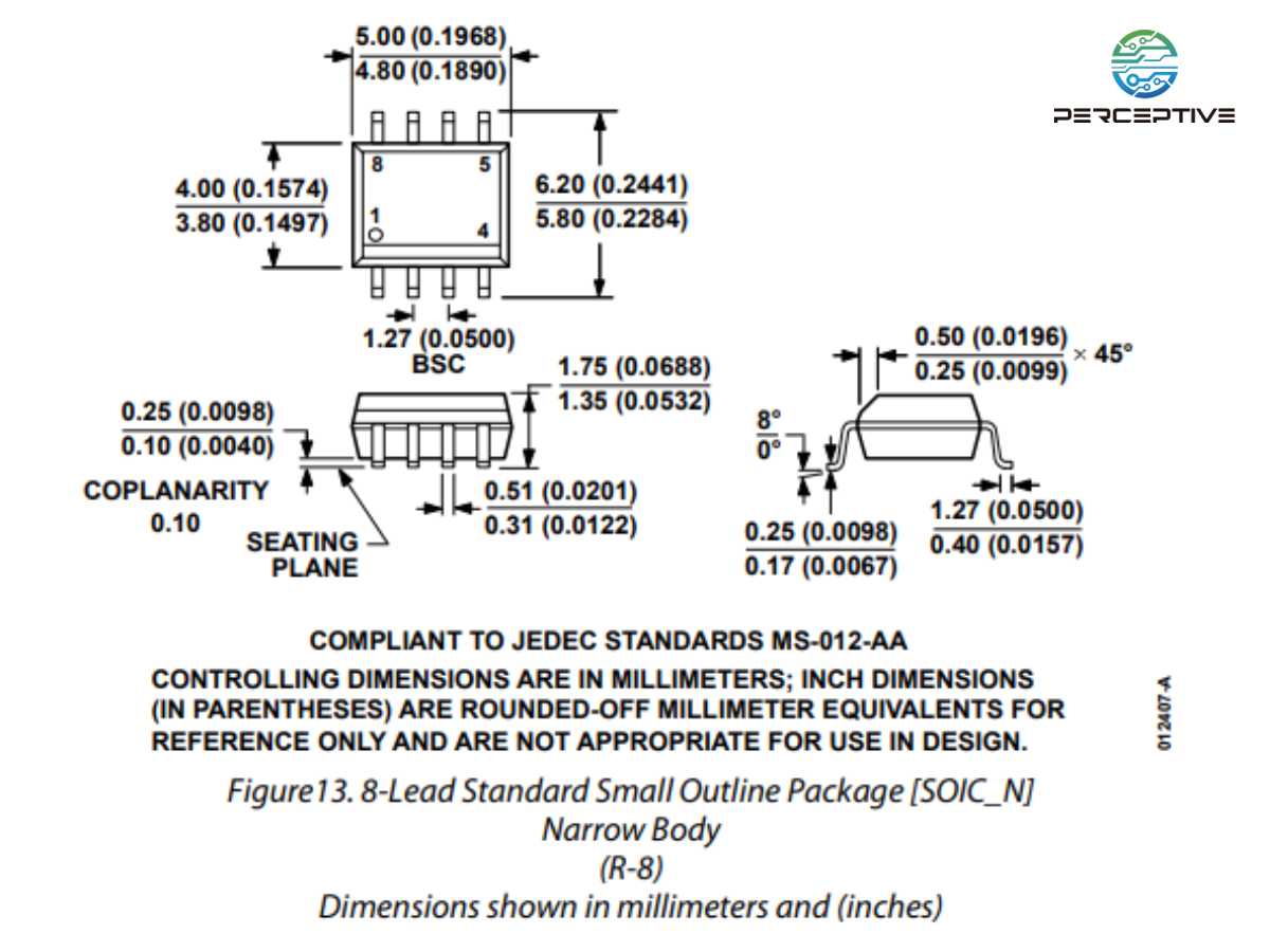 Package Dimensions of OP496GSZ
