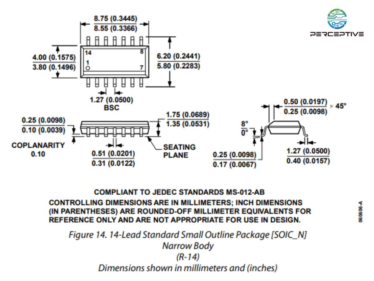 Package Dimensions of OP496GSZ