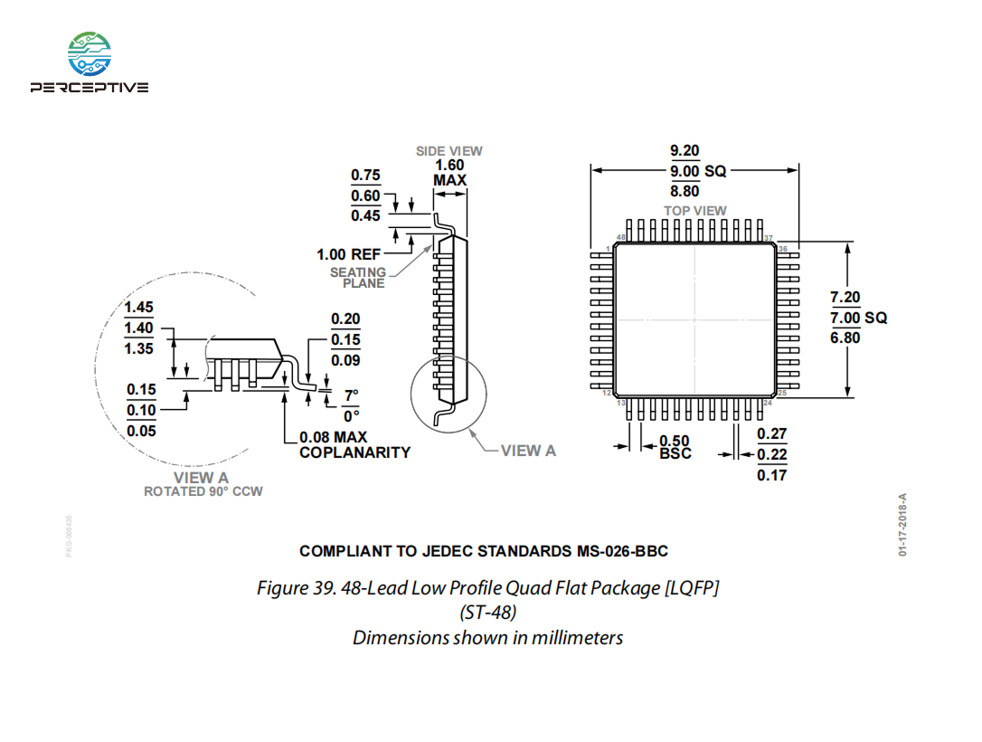 Package of ADI AD2S1210SSTZ-EPRL7 perceptive