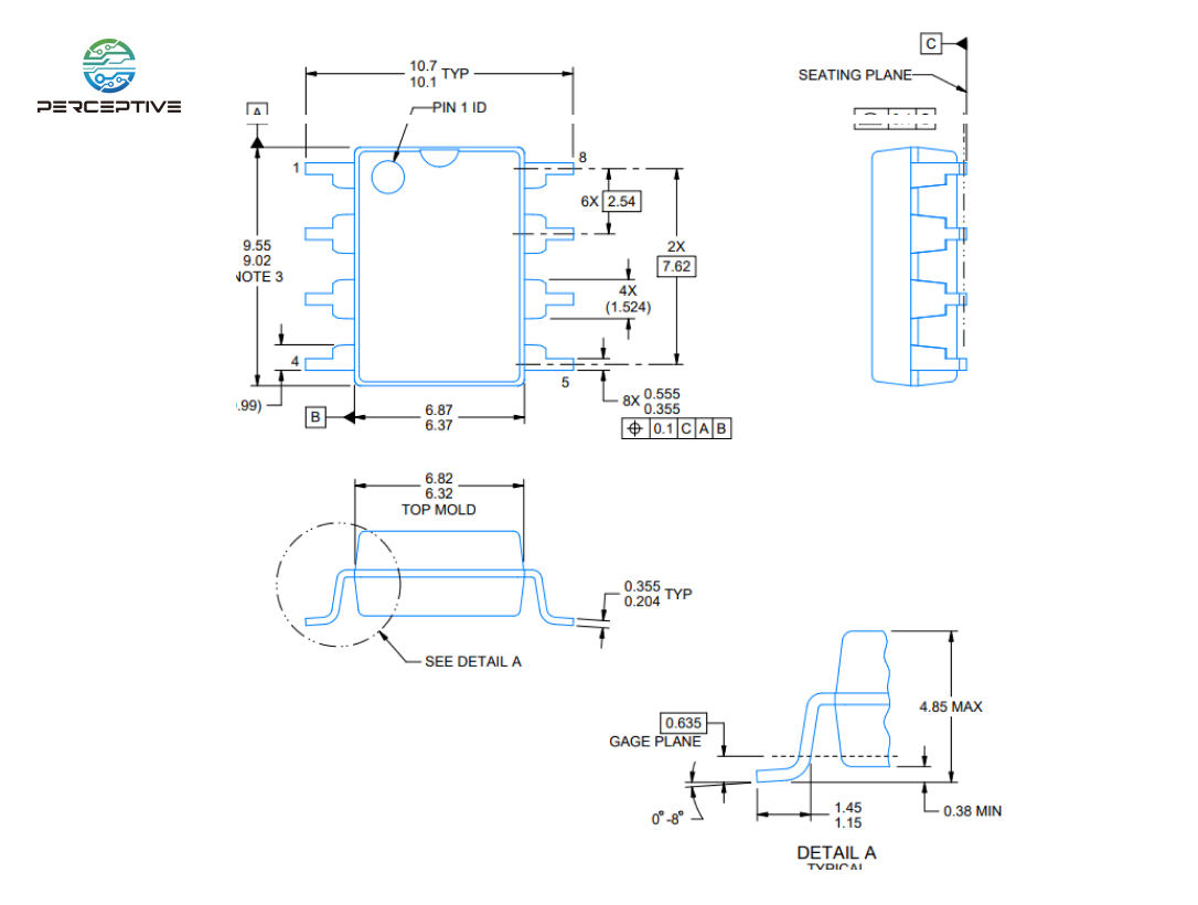 Package of TI ISO1050DUBR perceptive Package of TI ISO1050DUBR perceptive